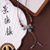 Ceramic Necklace Does Not Fade Women's Light Luxury Niche Autumn and Winter Sweater Necklace Jewelry