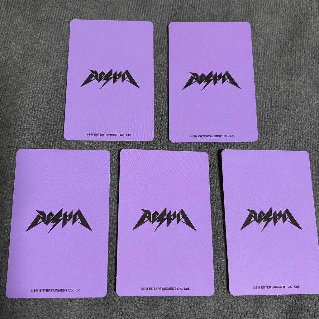 [USED] Rich Man Aespa Tower Records Bonus Gisele Trading Cards (5 Pieces)