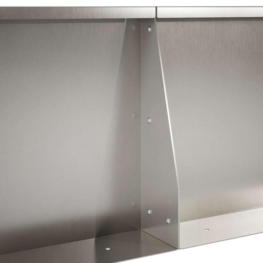 Retaining Wall 4 Pcs 100 X 100 X 30 Cm Stainless Steel Silver