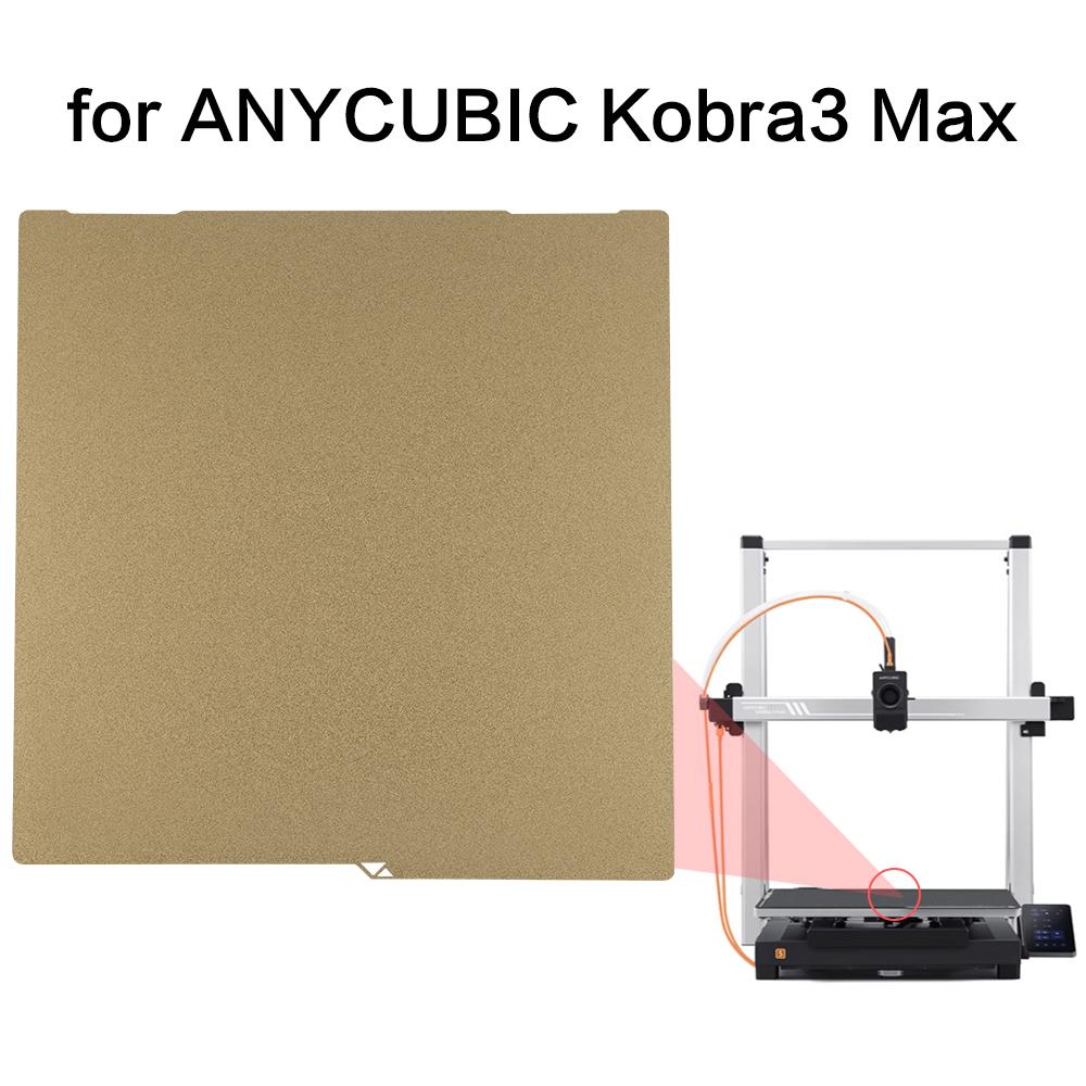 Für Anycubic kobra 3 max Combo Bauplatte kobra3 MAX Federstahlblech PEO PET PEY K3M K3MC pei Textur 3D-Drucker 430x430mm