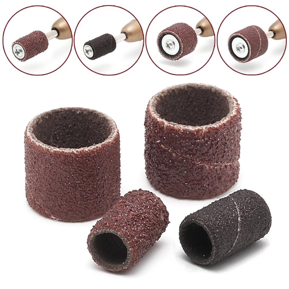 104PCS Sanding Drums Kit Sanding Band Sand Mandrels 80/120 Grit Sanding Flap Wheel for Dremel Nail Drill Rotary Abrasive Tools