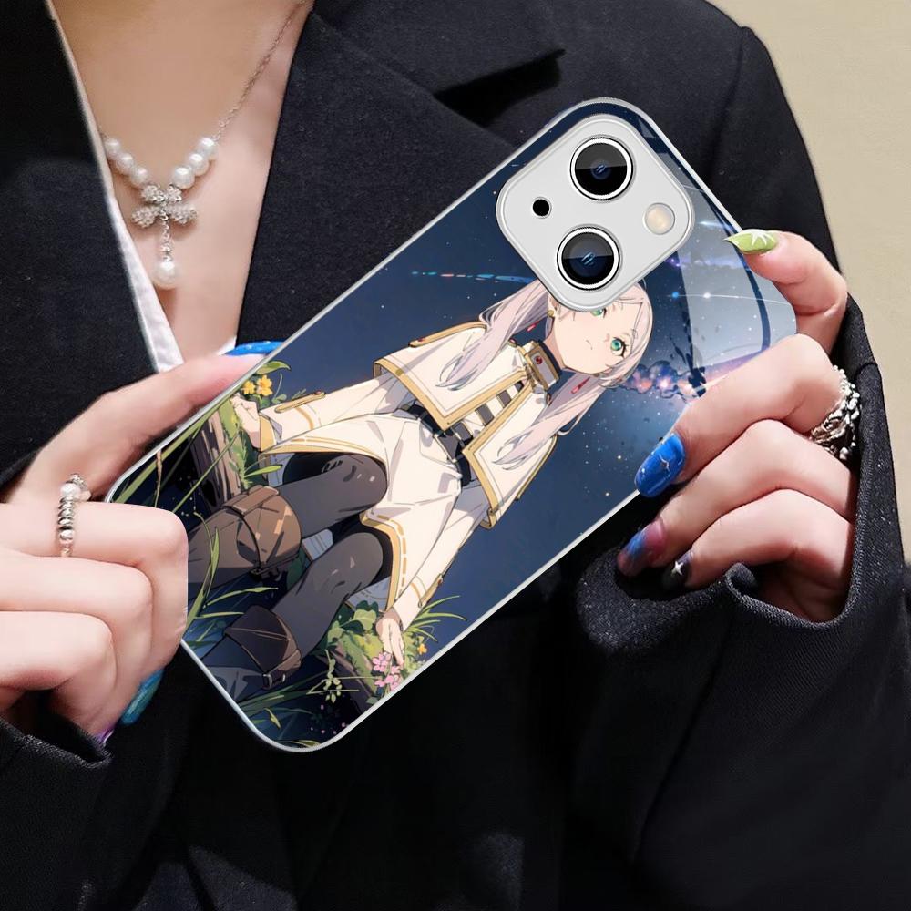 Hot Japan Anime Comics Frieren Phone Case For IPhone 14 13 12 Mini 11 Pro XS Max X XR 14 Plus Tempered Glass Cover