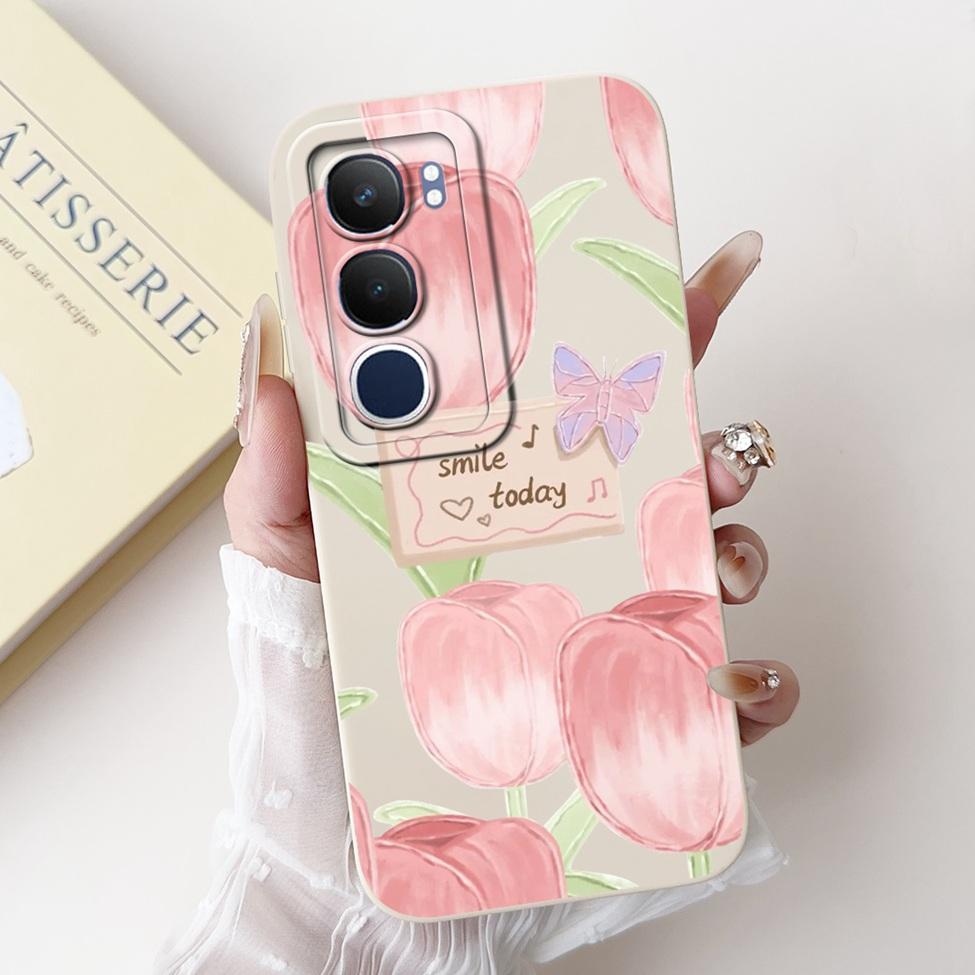 For Vivo Y19 1915 Case Y19S V2419 Luxury Fashion Cute Cartoon Girl Shockproof Silicone Back Cover For Vivo Y19s Phone Case Funda