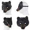 Realistic Bear Masquerades Mask Animal Head Half Face Mask for Halloween and Carnivals Parties Animal Costume Accessory