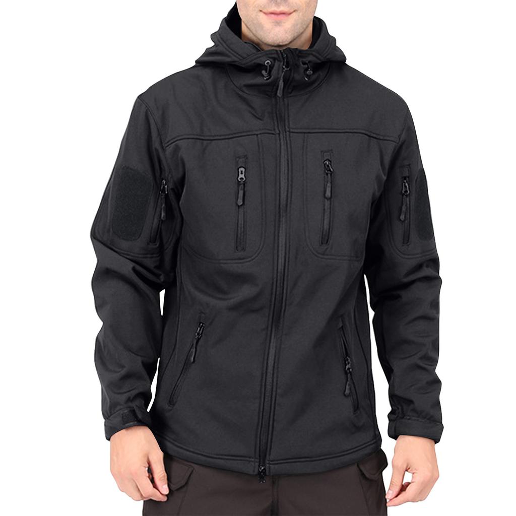 Men's Winter Solid Color Jackets Men's Fashion Trend Jackets Breathable Windproof Jackets Outdoor Sports Jackets