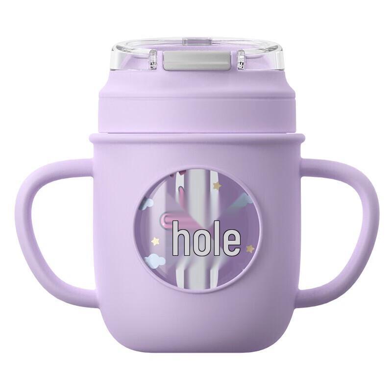 TOMIC Kids  Portable Glass Water Bottle with Straw