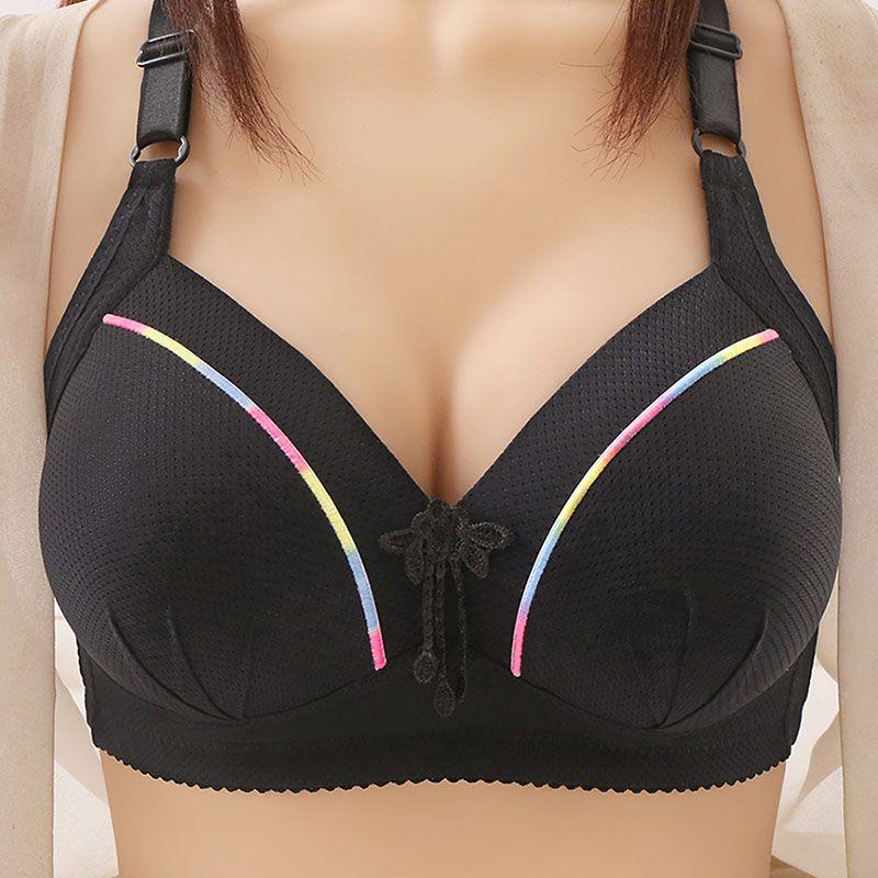 Große Größe Dünne Unterwäsche für Frauen Ohne Stahlbügel Sammel-BH für Sommer