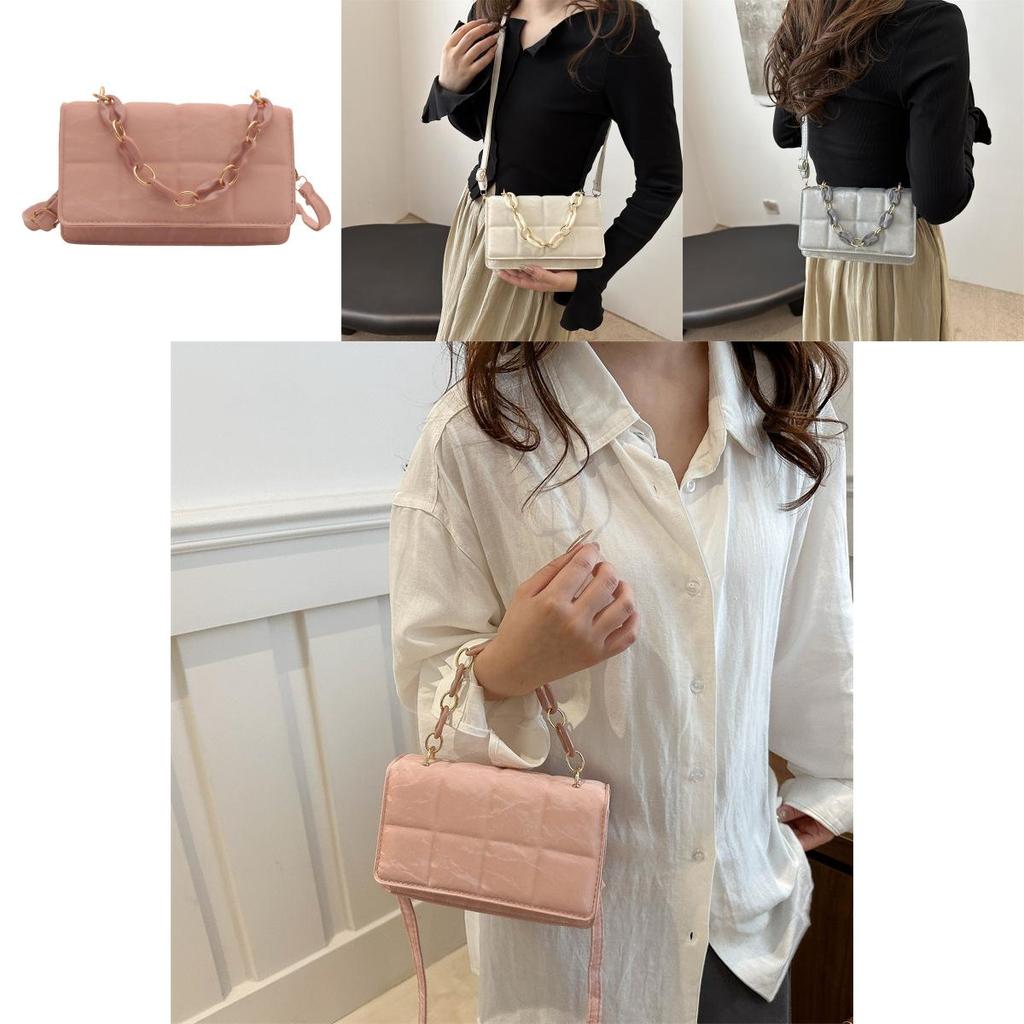 Trendy Casual Crossbody Bag For Women Elegant Pu Small Square Handbag With Soft Texture