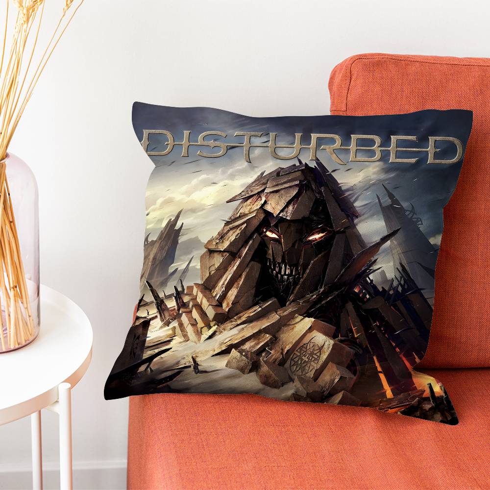 DDisturbed Band Ten Thousand Fists Pillowcase for Sofa Cover Decoration Home Decor Items Luxury Pillow Covers Cushion Cushions