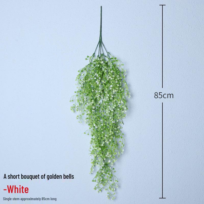 Golden Bell Willow Artificial Trailing Flower Vine for Indoor Wall Decoration