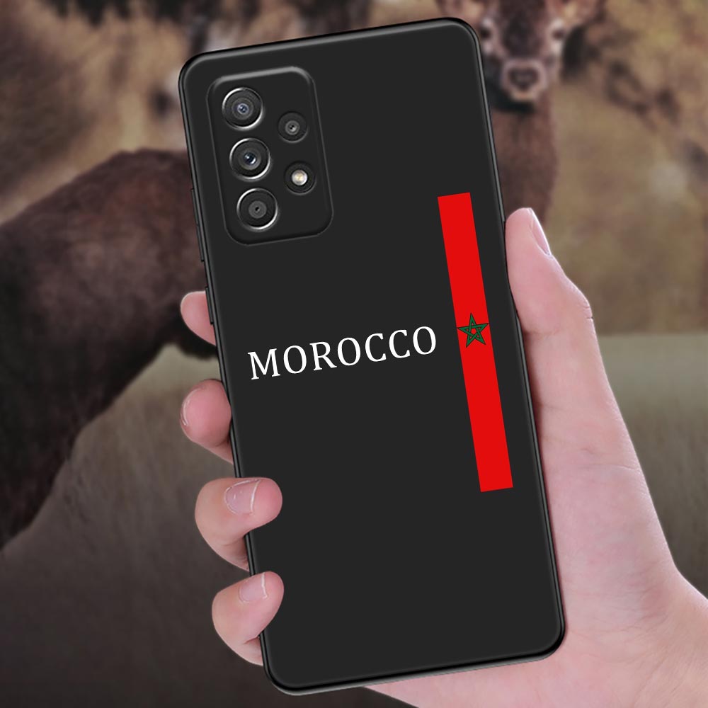 Morocco Flag passport Phone Case For Samsung Galaxy A57 A56 A37 A55 A36 5G A26 A54 A52 A35 A34 A25 A17 A16 A15 A07 06 Soft Cover