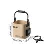 Faltbarer Angel-Eimer 8L Verdickte Kanten 3D Verdickung EVA Wasserdicht Outdoor Camping Multifunktions-Angel-Eimer