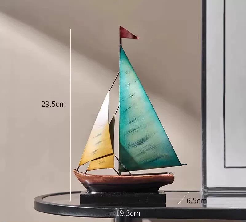 Sailboat Ornament Minimalist Exquisite Living Room TV Cabinet Office Light Luxury High Grade Decor Home Decoration