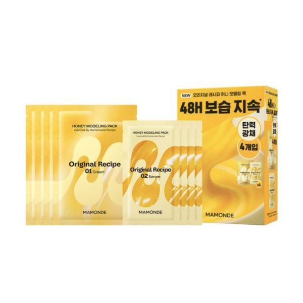 Mamonde Original Recipe Honey Modeling Pack Nourishing & Moisturizing Care 66g (1 Pack / Refill 4 Packs)