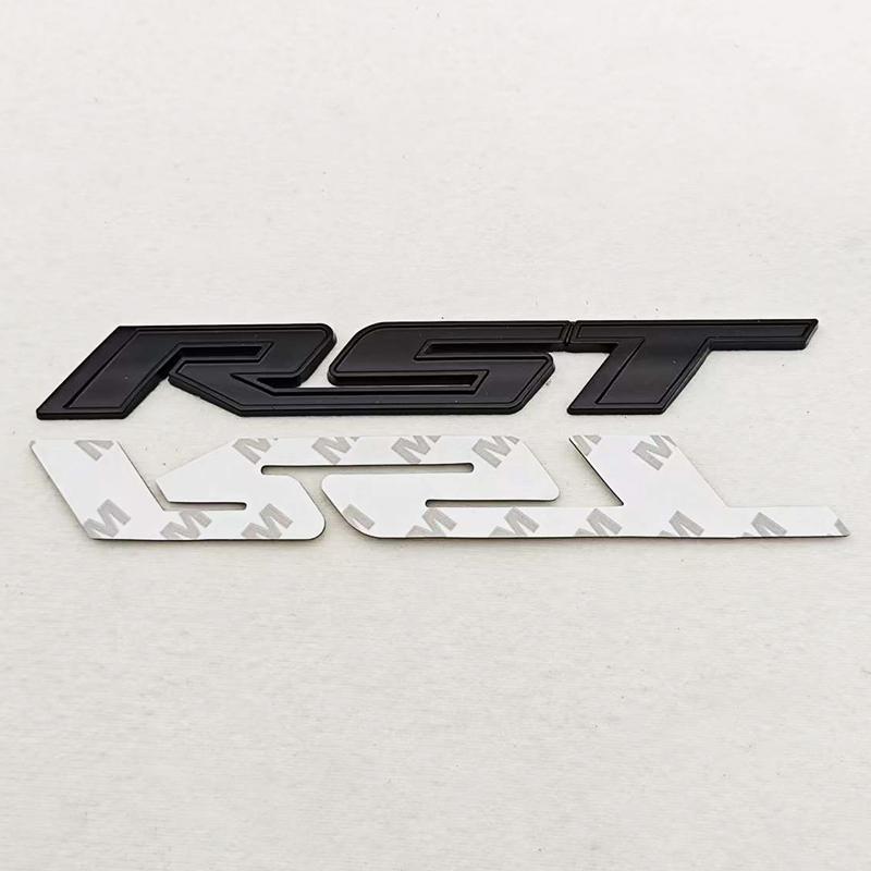3D Metal Car Sticker Logo RST Emblem Fender Side Rear Trunk Badge For Chevrolet Silverado Tahoe Suburban Traverse Accessories