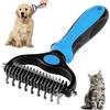 Grooming Rake - Dog and Cat Brush - Gentle On the Skin - Removes Hair - For Medium Animals