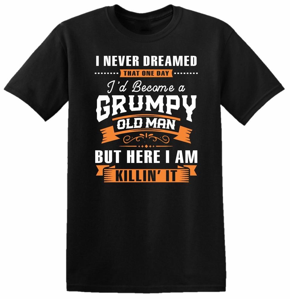 

Old Grumpy Man Killing It T Shirt Retirement Retired Grandad Birthday Top Tee L