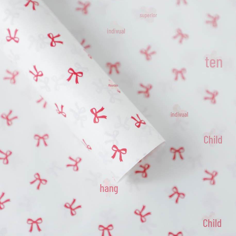 38g Korean Style Floral Thick Pear Bouquet Wrapping Paper for DIY Floral Arrangements