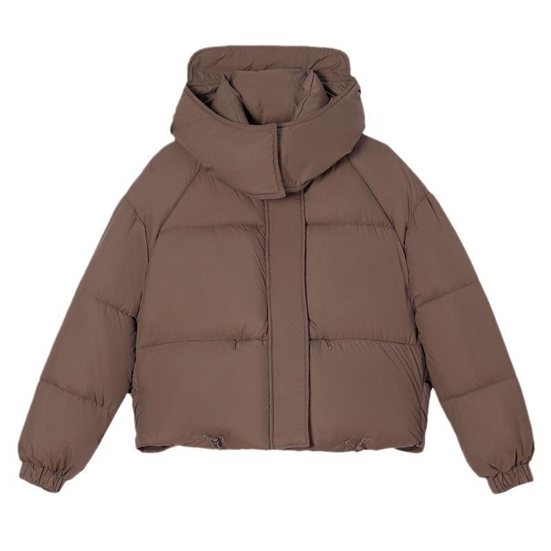 Down Cotton-padded Women's Winter Fashion Slim-fitting Hooded Short Cotton-padded Jacket