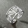 Dawapara Je Menorah Ring Jerusalem Symbol Hanukkah Chanukah Gift Judaic Jewelry Stainless Steel Adjustable Rings