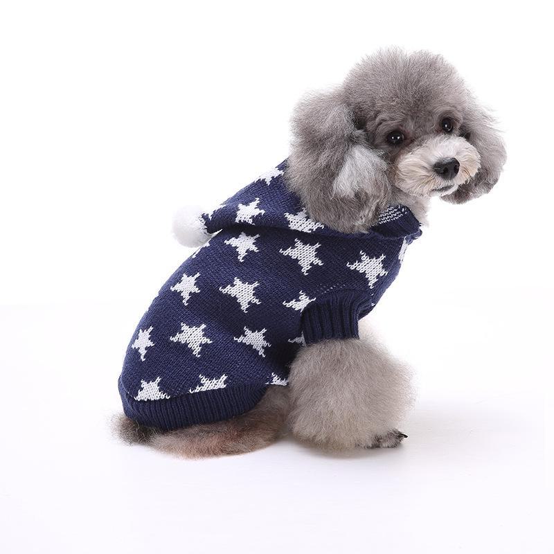 Festive Dog Sweaters: Snowflake, Christmas, Halloween, and Elk Designs