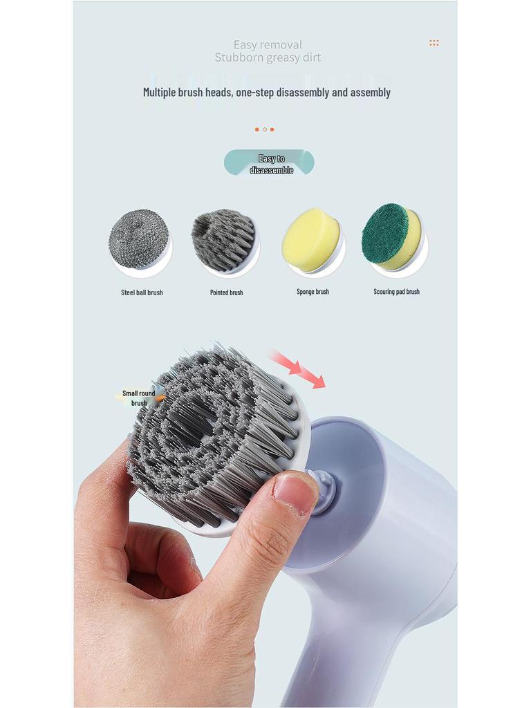 Cordless Electric Cleaning Brush for Kitchen, Bathroom, and Shoes – Multifunctional Handheld Gadget