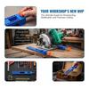 1Pcs Abs Circular Saw Milling Positioning Clamps Lock The Cutter Base High-Quality Adjustable Cutting Machine Base Guide Rail