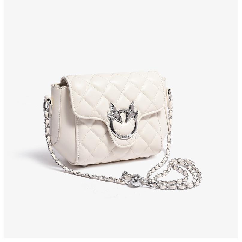 Ielgy All-Match One-Shoulder Messenger Fashion Diamond Chain Underarm Small Square Bag