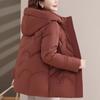 Middle Age Women's Winter Down Jackets Hooded Plus Size Thick Down Coats Woman Outerwears