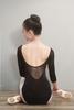 Little Thing Junior Adult Ballet Cotton with Mesh Sizes 3 Colors & Leotard, Lining, Backless, Skirtless, 155-180cm, (M (160-165))