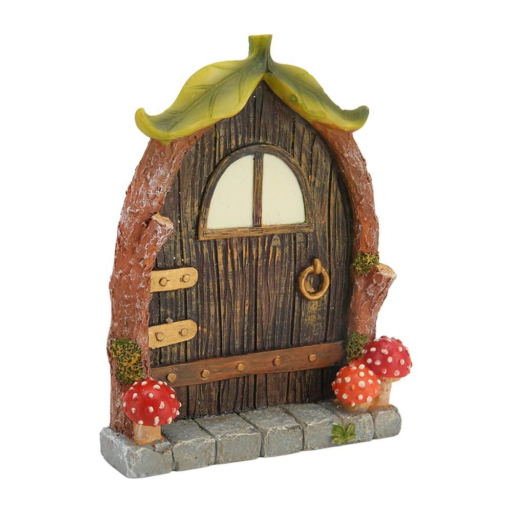 Miniature Glowing Mushroom Resin Fairy House Kit Mushroom Decor Outdoor Garden