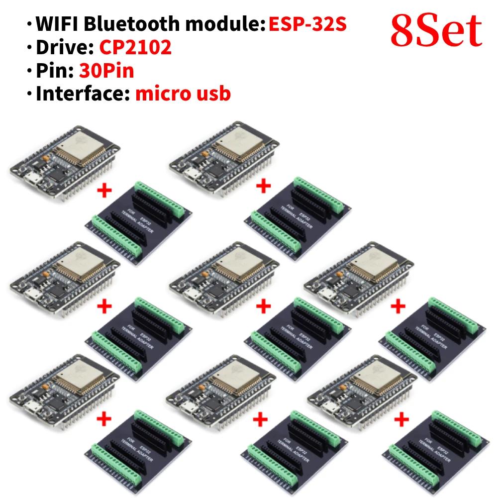 ESP32 WROOM-32 Development Board 5V TYPE-C CH340C WiFi+Bluetooth Ultra-Low Power Consumption SPI Flash 32Mbits Wireless Module
