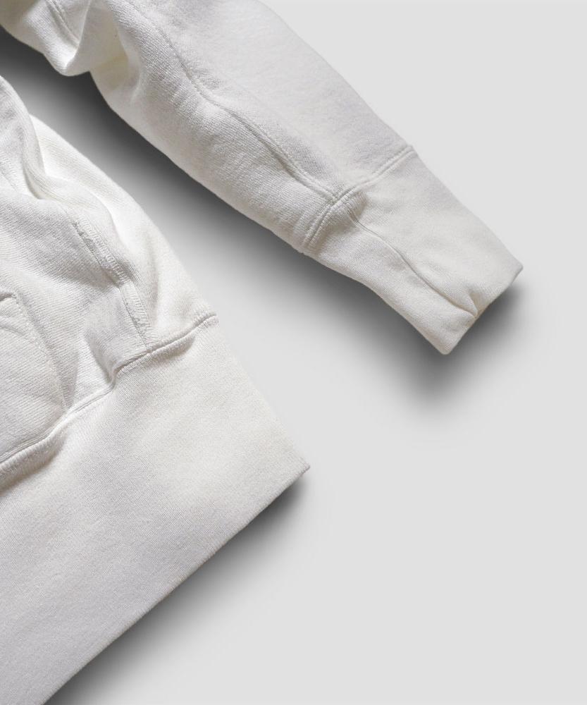 Crossknit Pullover Sweat Hoodie, White (C Type)