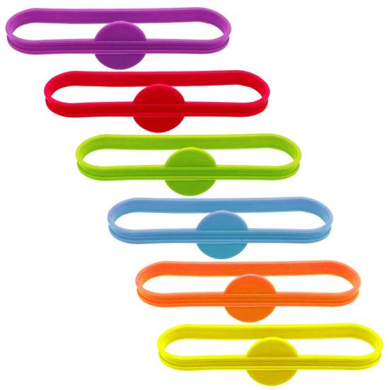 6Pcs/Bag Wine Tags Long Strips Dishwasher Safe Silicone Glass Bottle Strip Tag Marker for Cup