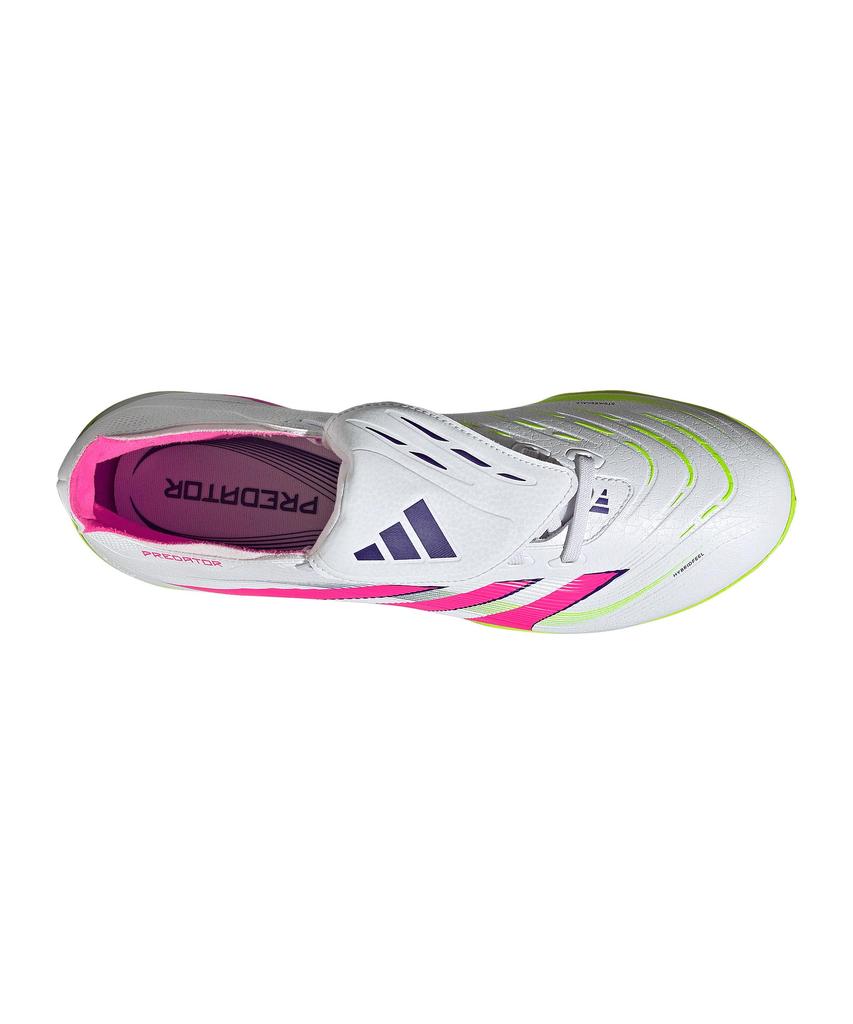 Adidas Predator League Futsal Folding Tongue TF Footwear Lemon Size cm Shoes, NSW43, White/Lucid Pink/Lucid (JS0385), 25.5