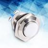 Stainless Steel Push Button Switch 16MM Reset High Round Head Metal Switch Flat Top Self-Resetting Switch DIY Control Panel