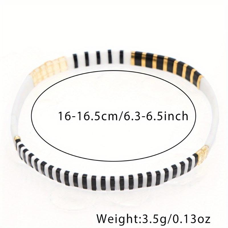 Women's Fashion Bracelet, Elegant Sexy Glass Beaded Jewelry, Handwoven Elastic Cord Bracelet for Daily Wear Gift, Party Beach Vacation