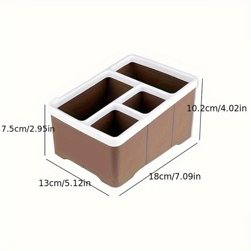 1PC Multifunctional Plastic Multi-Cell Desktop Storage Box Living Room Remote Control Cosmetics Storage Box Office Finishing Box