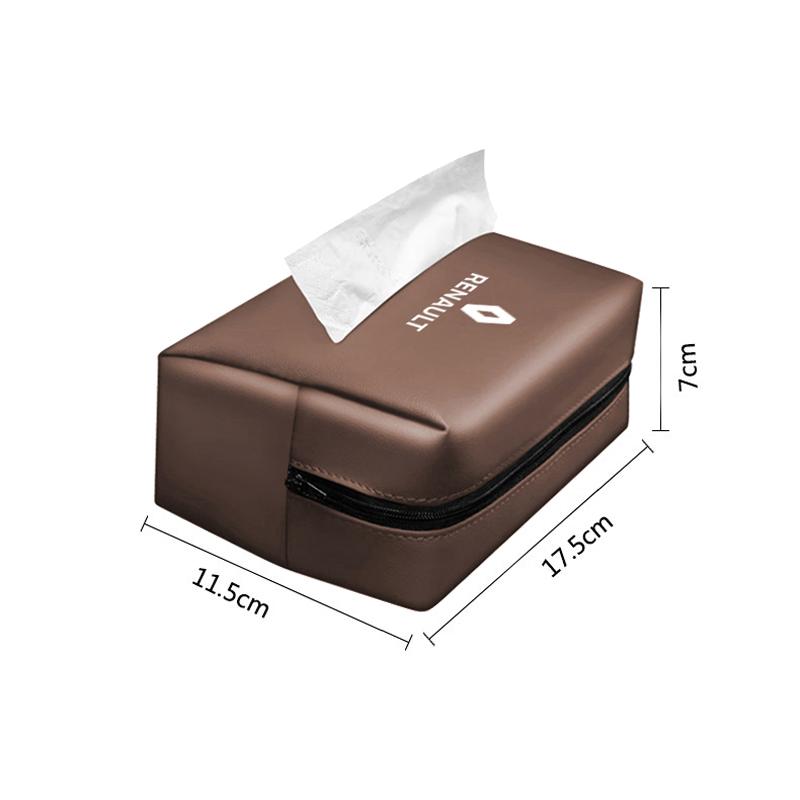 2026 Hot For Renault Hub Caps Car Tissue Box Sun Visor Seat Back Paper Towel Storage Bag For Renault Clio Kadjar Koleos QM6 Espa