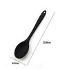 Silicone Spoon Food Grade Long-handled Kitchen Soup Spoon Mixing Spoons High Temperature Resistant for Cooking