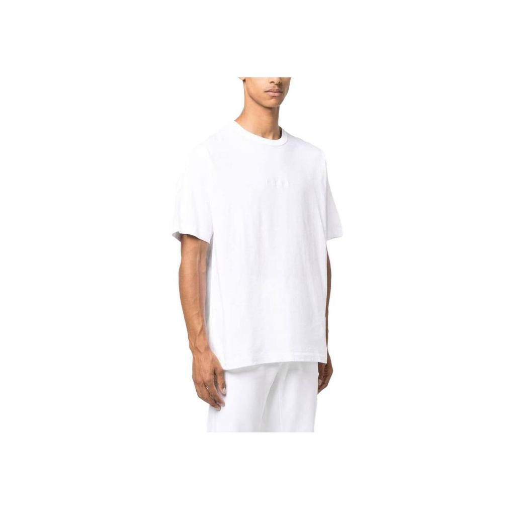 Stone Island Solid Color Crew Neck Pullover Short Sleeve T-Shirt Men Tops White 791520444-V0001