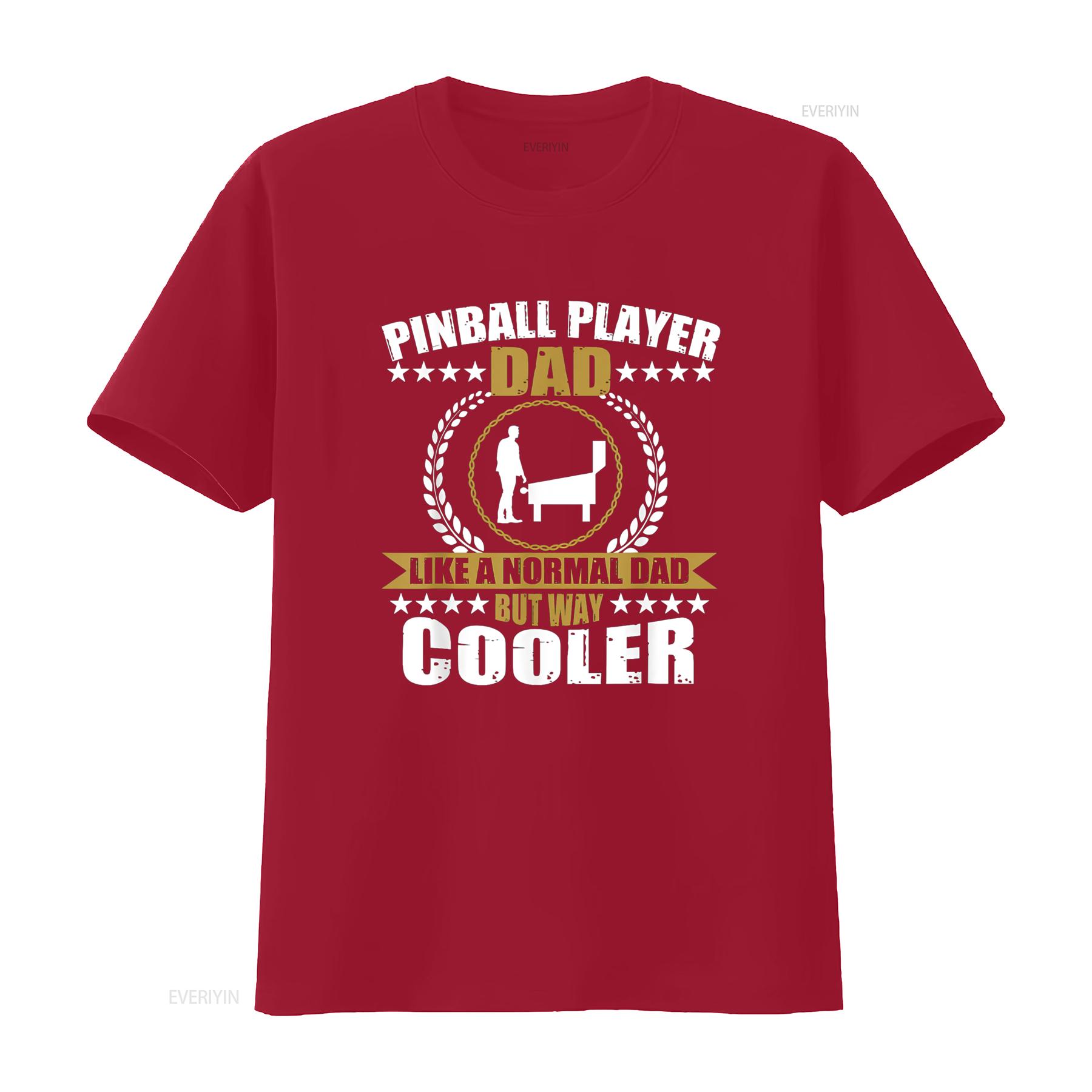 Great Pinball Player Dad Game For Men T Shirt vintage Washed Soft Stylish Top For Everyday Wear streetwear Breathable S