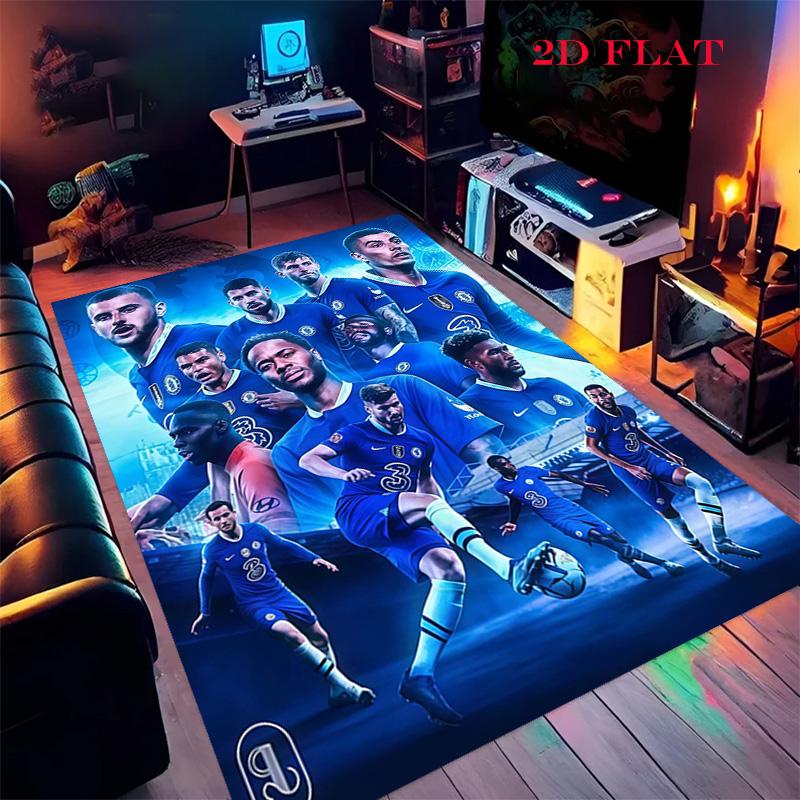 Chelsea FC poster Carpet Rug for Living Room Bedroom Home Sofa Decoration,Kids play Nonslip Floor Mat