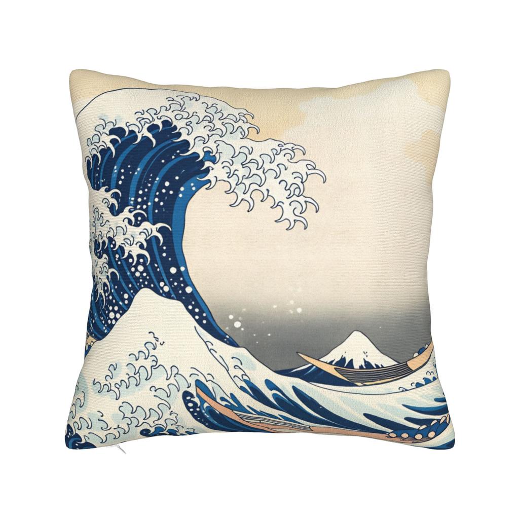 Art Japanese Ukiyo-e Pillow Case  Soft Pillow Cover For Office Car Home Decor Funny Pillowcases
