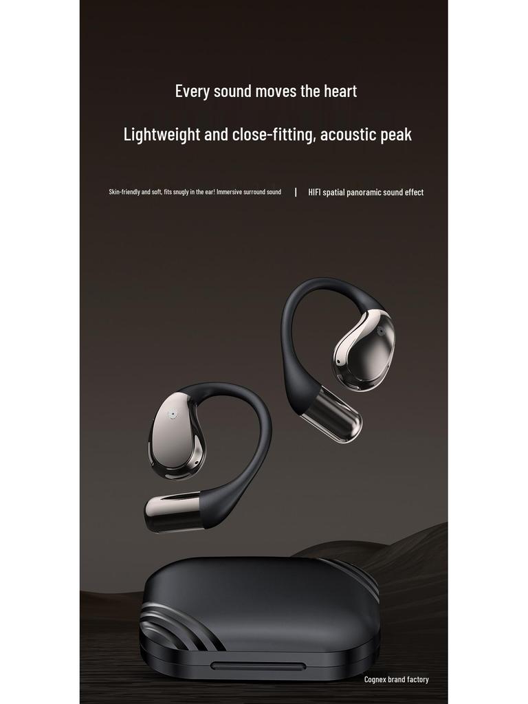 2026 New Model X5S Ear Hook Bluetooth V6.0 AI Translation Earphones