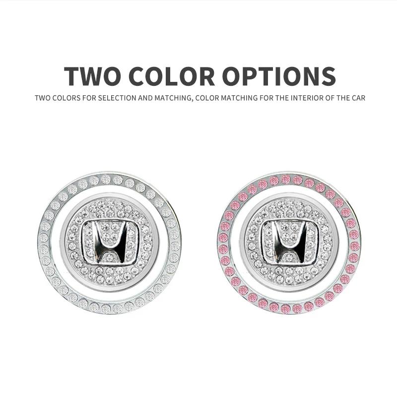 Car Bling One-Click Start Stop Engine Ignition Ring Sticker For Honda Civic Accord Fit CRV Jazz Odyssey Insight Legend HRV MV1