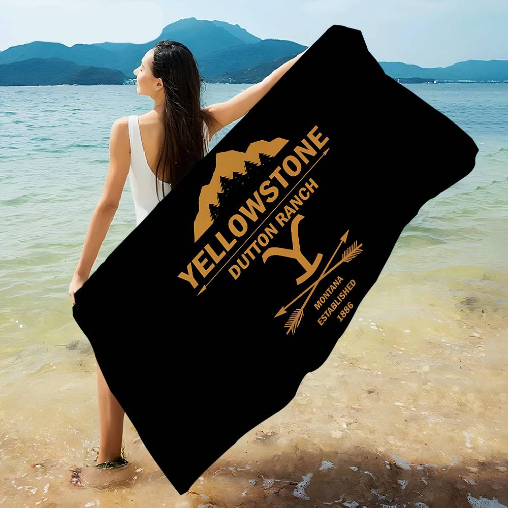 Yellowstone TV Show Microfiber Beach Towel Absorbent Quick Dry Soft Yoga Swimming Resort Mountain Climbing Towel