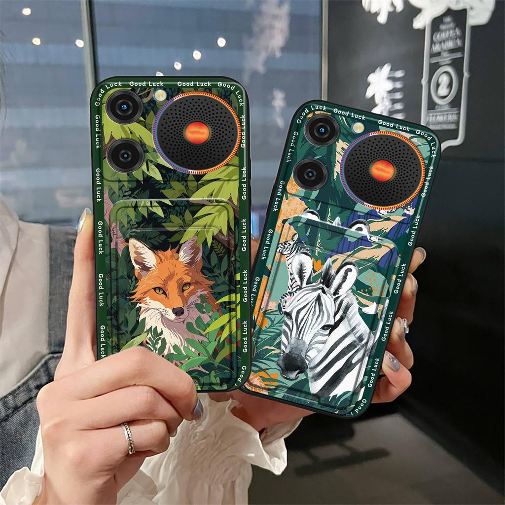 Back Cover Graffiti Phone Case For ZTE Nubia Music Anti-knock Fashion Design Cartoon Durable Card Bag Full Wrap TPU Cute