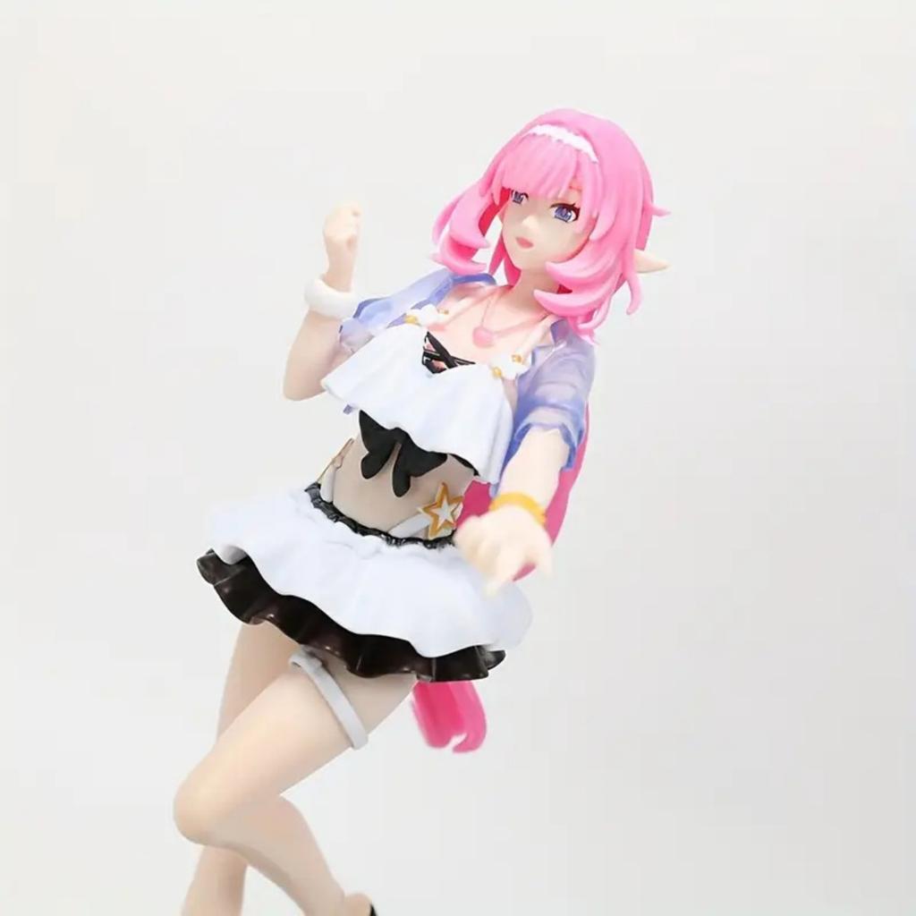 23cm Game Honkai Impact 3 Elysia Cute Swimsuit Beach Model Desktop Ornaments Toy Collection Gift