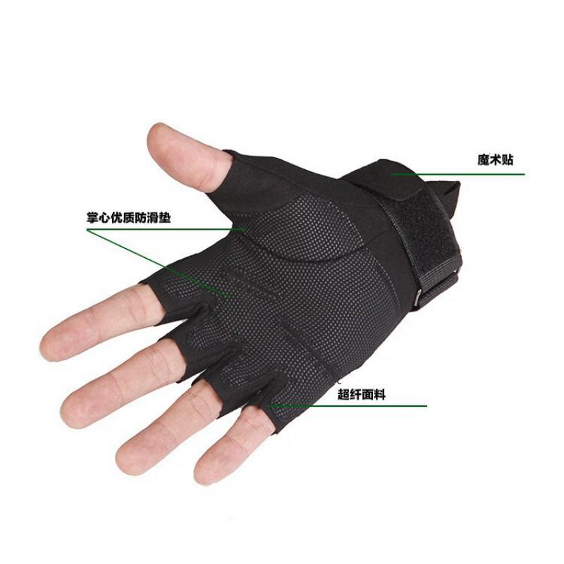 Tactical Half-Finger Gloves Men Women Outdoor Sports Training Cut-Resistant Use